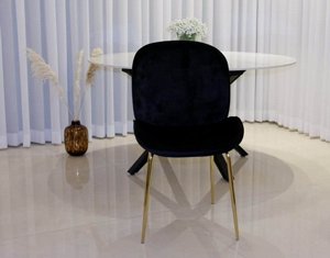 כיסא פינת אוכל -DIAMOND- שחור, בד קטיפה ,רגלים זהב מבריק כיסא פינת אוכל -DIAMOND- שחור, בד קטיפה ,רגלים זהב מבריק